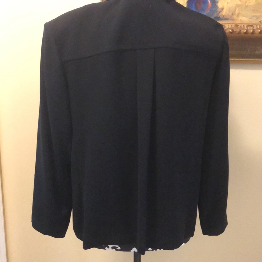 Tesori One Button Front Collared Lightweight Vers… - image 3